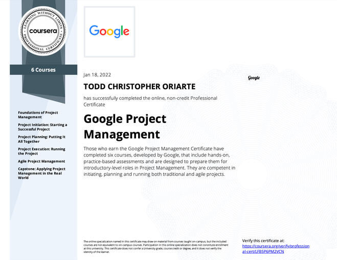 Google PMP